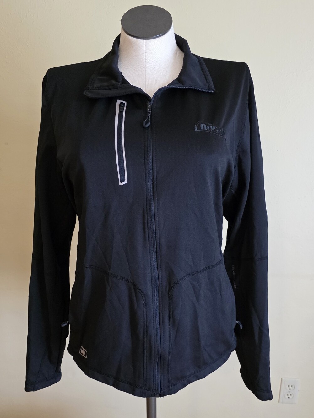 Ogio Endurance Black Full-Zip Jacket Athletic Hogan Embroidered XL